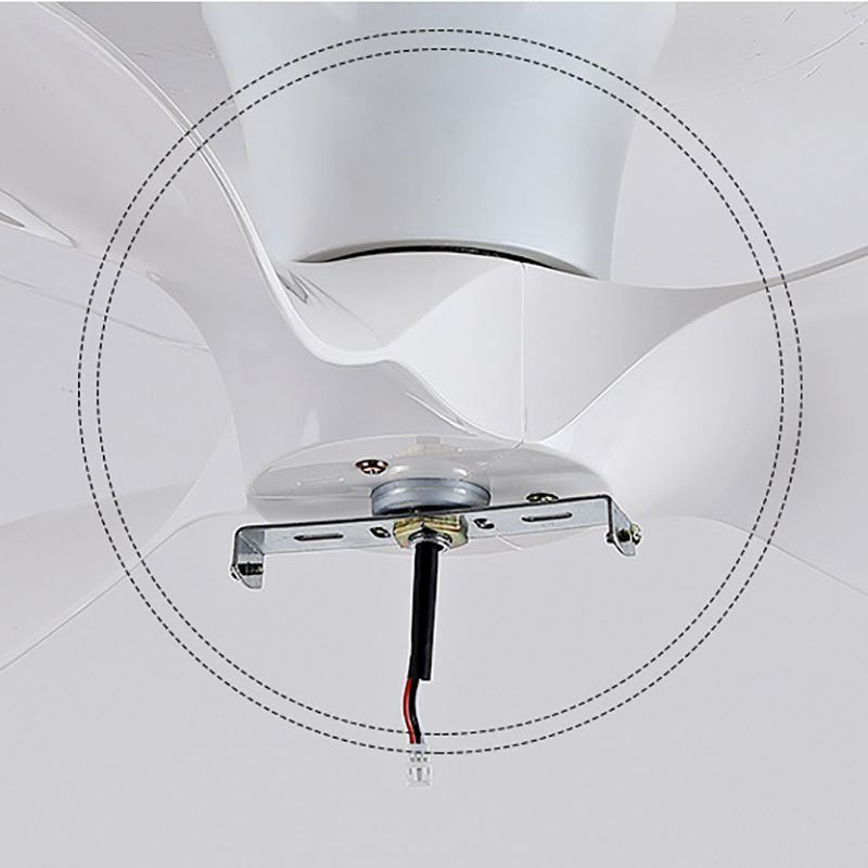 Chlidren Ceiling Fan Light LED Ceiling Mount Lamp with Silica Gel Shade for Kid's Room