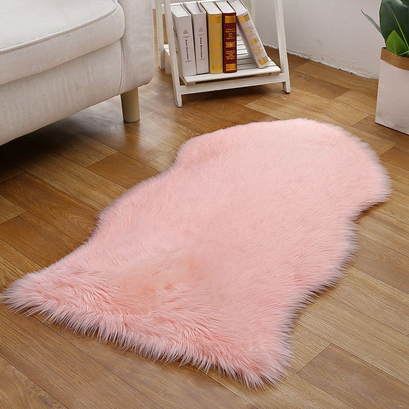 Lässiger Wohnzimmer Teppich Multi-Farbe Feste Farbe Innen Teppich Fluffy Nicht-Schlupf-Backing Easy Care Area Teppich