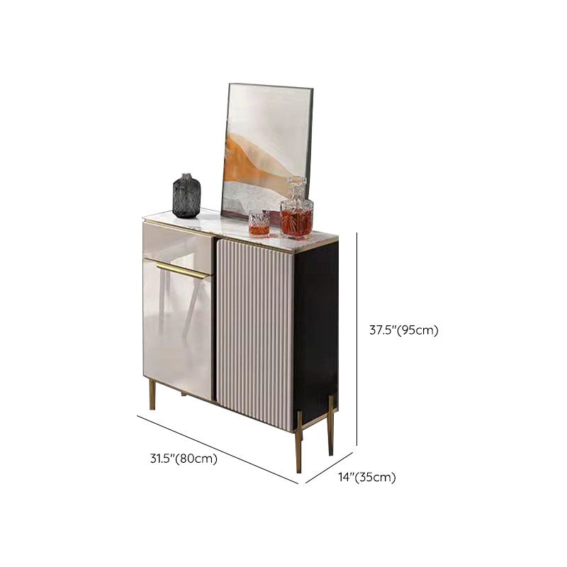 Modernism Sideboard 2 Drawers Server Cabinet with Storage for Dining Room