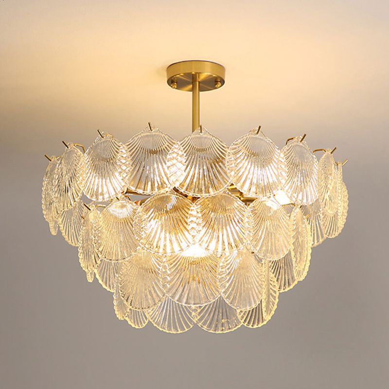 Glass Chandelier Pendant Light Nordic Style Hanging Light Fixture