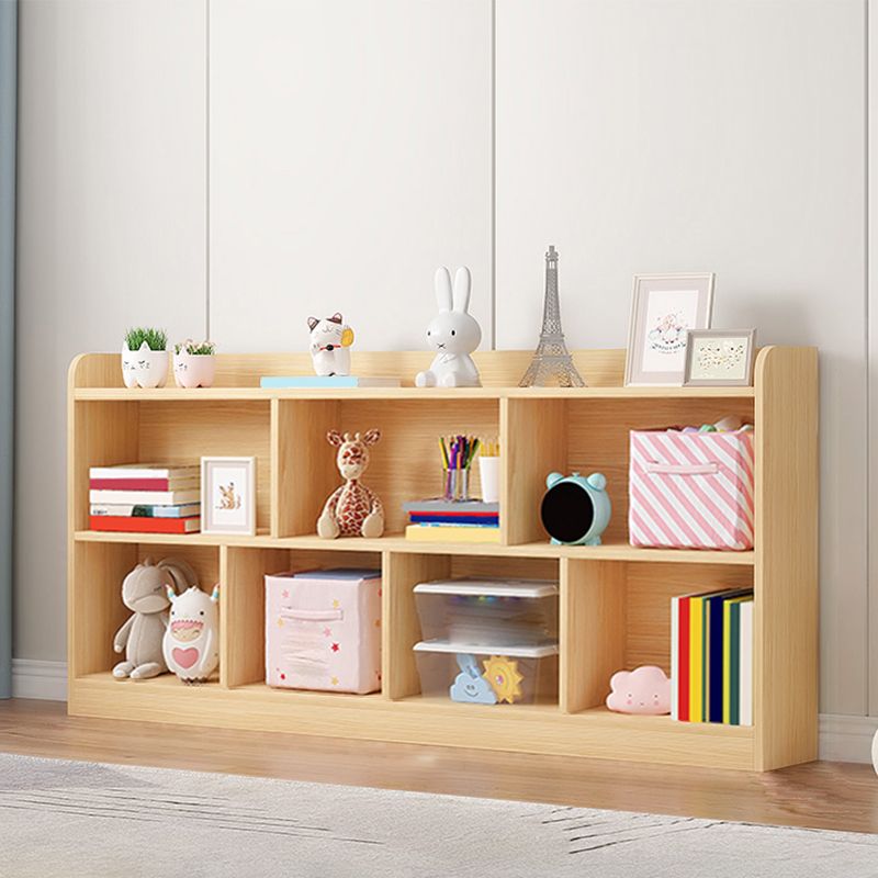 Scandinavian Wood Storage Bookcase Freestanding Book Shelf in Pine