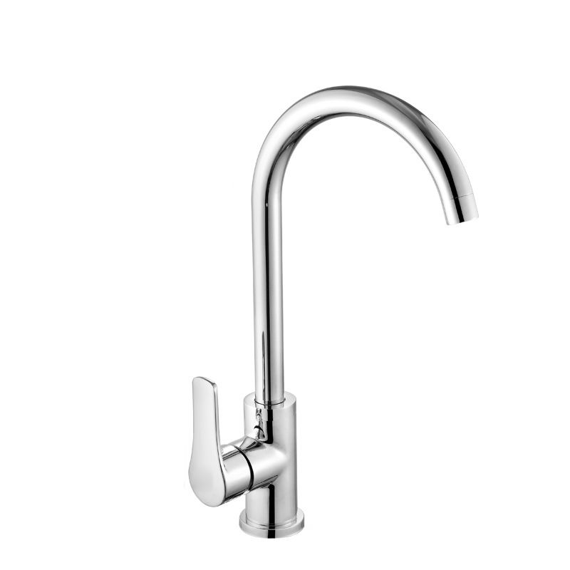 Modern Kitchen Bar Faucet 304 Stainless Steel Lever Handles High Arch Kitchen Faucet