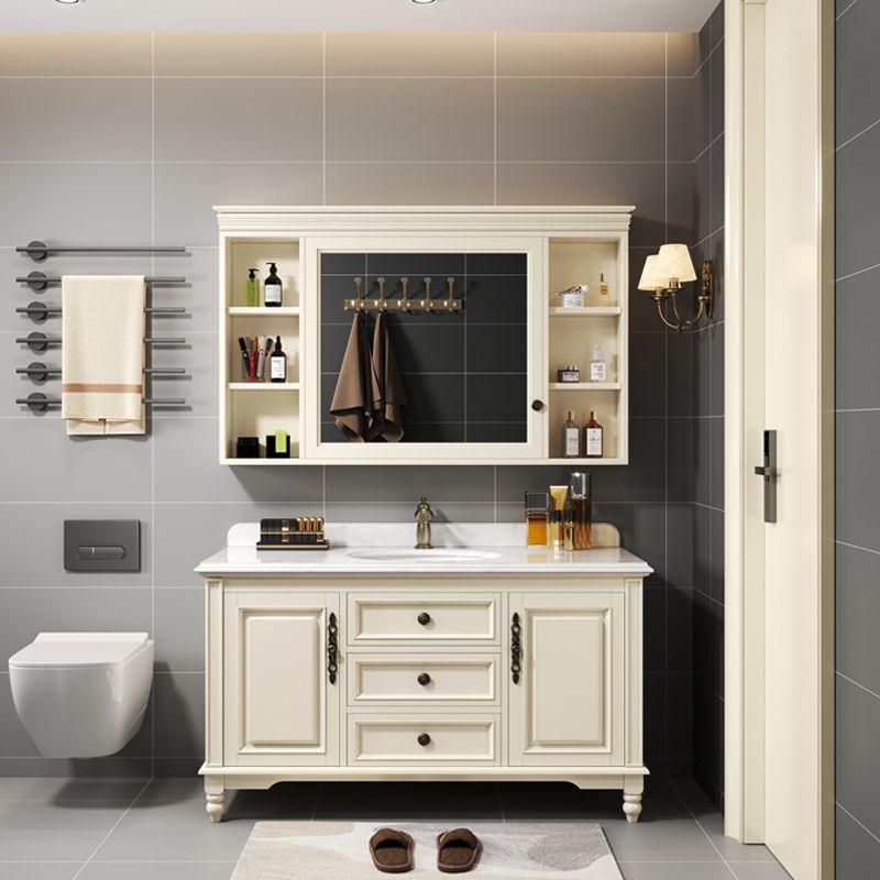 Classic Bathroom Vanity Set Single-Sink Free-standing Standard 2 Doors Bathroom Vanity