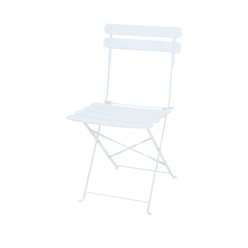 16" Wide Contemporary Side Chair Folding Open Back Patio Dining Chair