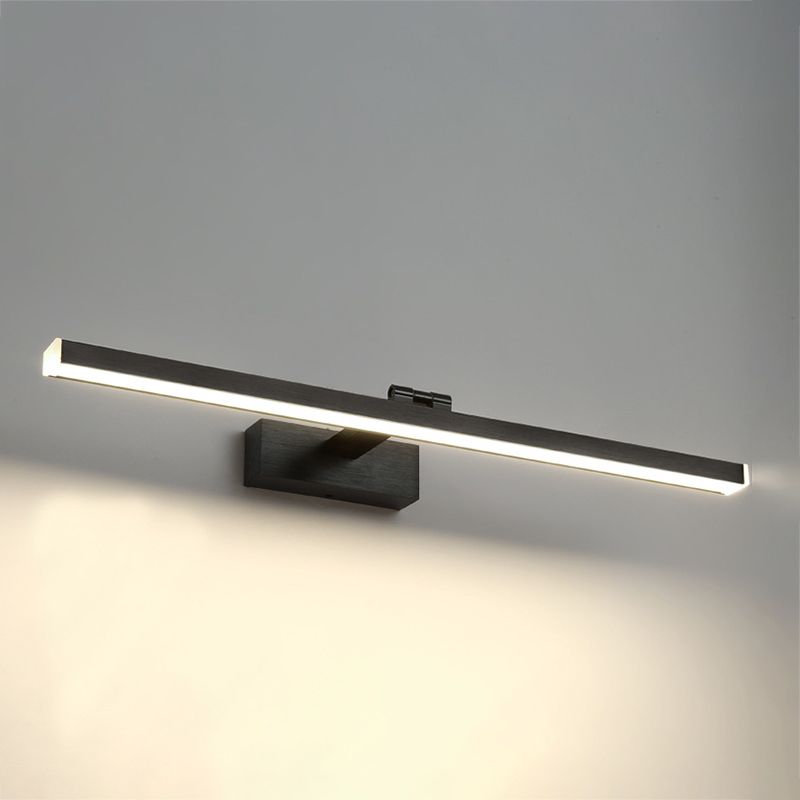 Modern Style Linear Wall Lighting Fixtures Metal 1 Light Vanity Wall Sconce