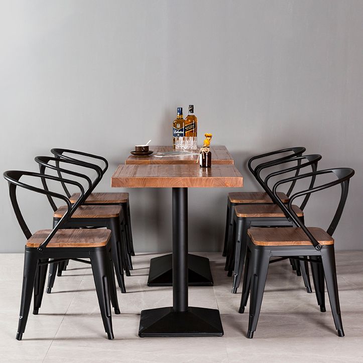 Industrial Style Furniture Solid Wood Dining Site Table for Dining Room