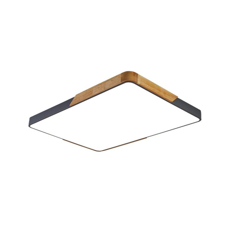 Geometric Flush Light Fixtures Modern Style Metal 1 Light Flush Mount Lighting