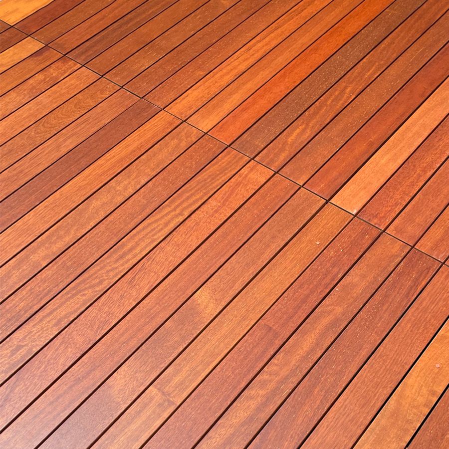 Outdoor Patio Wooden Decking Tiles Interlocking Flooring Plank