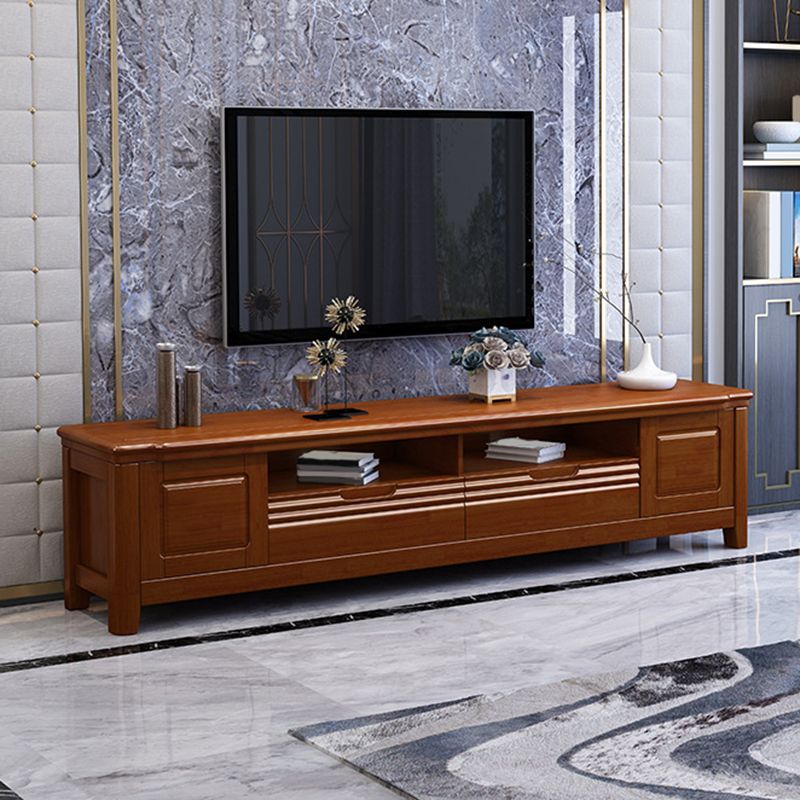 Traditional TV Media Stand Wooden TV Stand Console with Drawers