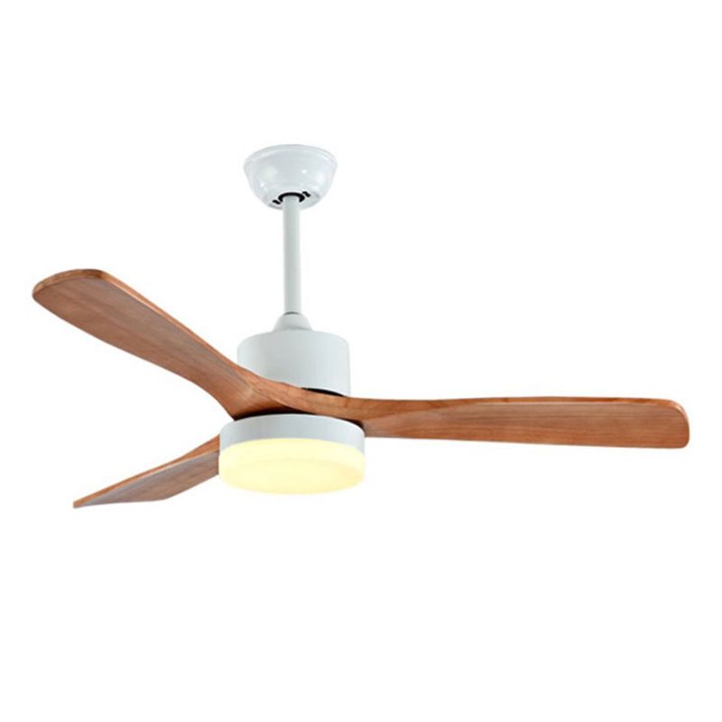 Nordic Wooden Ceiling Fan Light Fixture Simple Ceiling Lamp for Bedroom