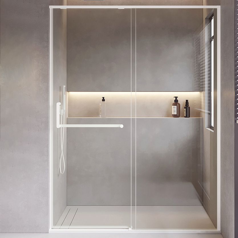 Semi Frameless Shower Bath Door Single Sliding Tempered Shower Doors