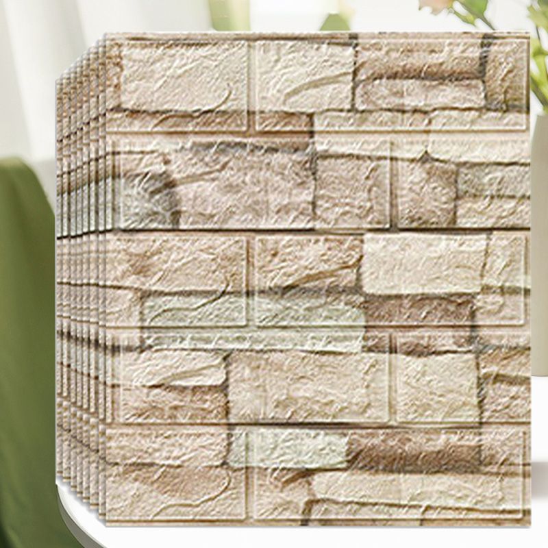 Farmhouse Wall Plank 3D Brick Bathroom and Living Room Wall Panels Set of 2