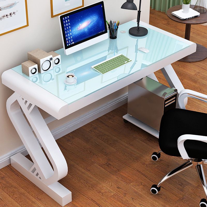 23" Wide Modern Gaming Desk Rectangular Mirrored Office Desk