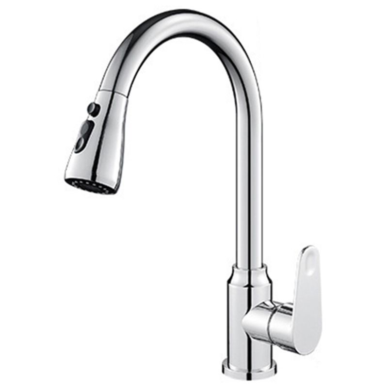 Modern 1-Handle Faucet with Pull out Sprayer with Water Dispenser Copper Faucet