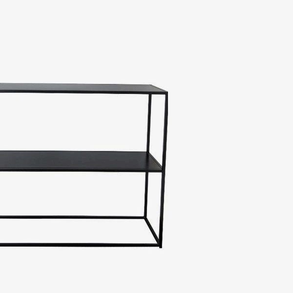 Modern Iron Console Table Rectangle Storage Frame 1-shelf Console Sofa Table