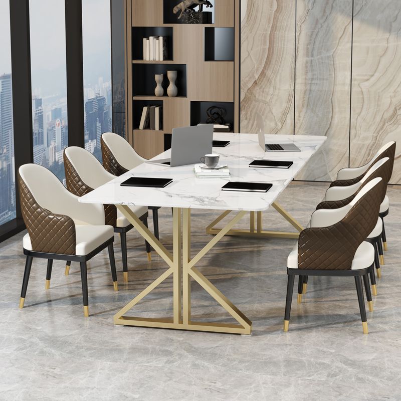 Sintered Stone Home Writing Table Industrial Office Meeting Table