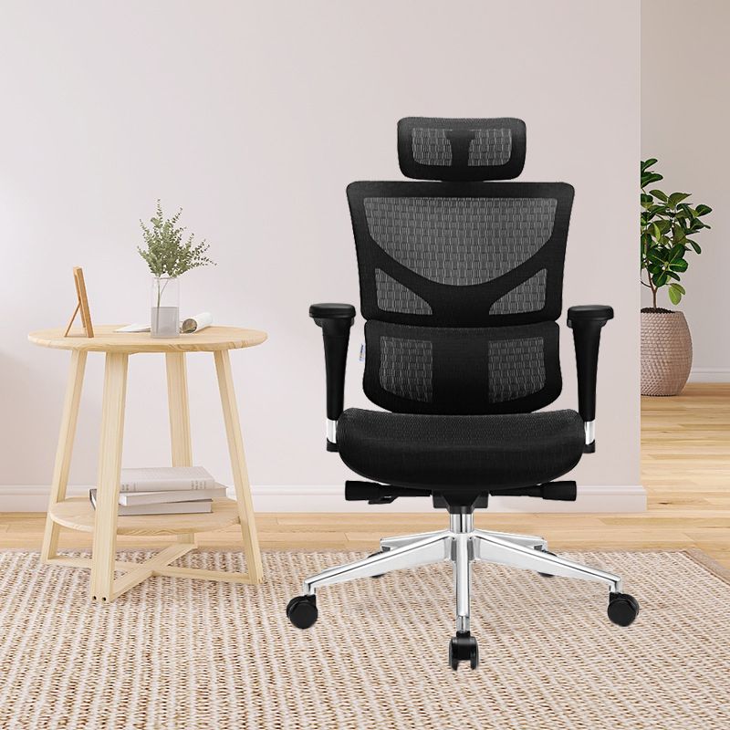 Modern Removable Arms Swivel Chair Adjustable Seat Height Office Chair with Wheels