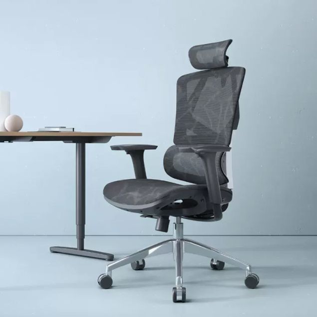 Contemporary Mesh Task Chair Wheels Included Desk Chair for Office