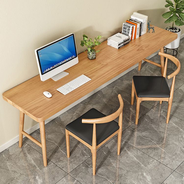 Modern Style Wooden Office Desk H-Shape Base Writing Desk for Home