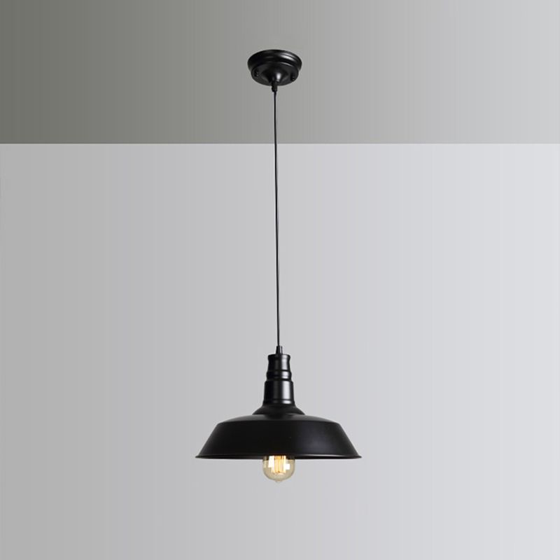 Barn Restaurant Hanging Lamp Industrial Style Iron 1-Light Pendant Light Fixture