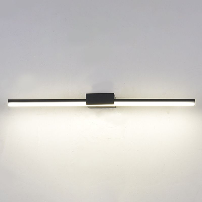 Metal Linear Mirror Wall Light Modern 1-Light Mirror Wall Mount Fixture