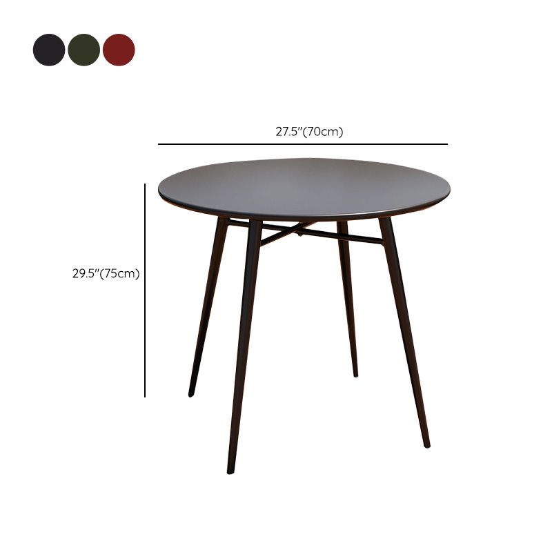 Contemporary Metal Dining Table Water Resistant Dining Table