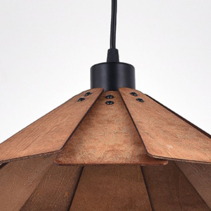 Wood Hanging Pendant Light Modern Style Suspension Pendant Light