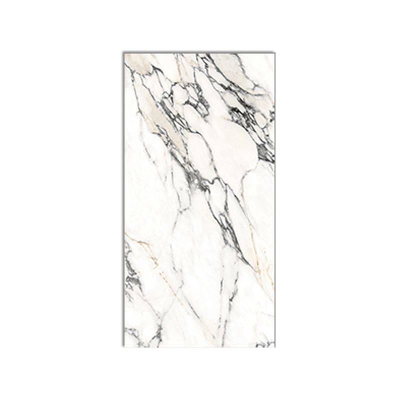 Rectangular Ceramic Matte Straight Edge Floor and Wall Tile Marble Look Bathroom Floor