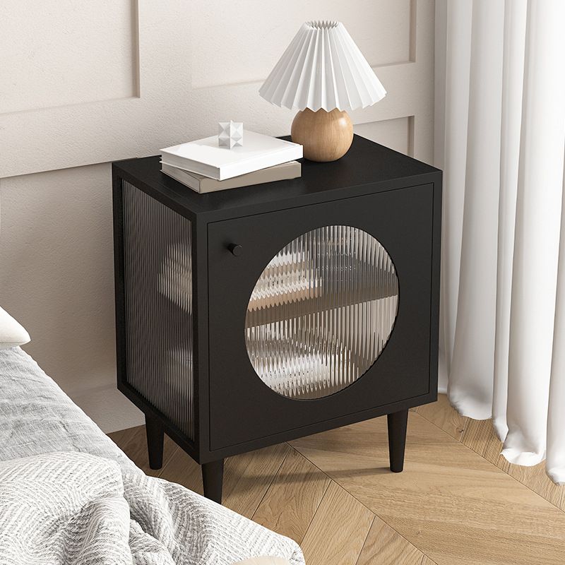 Industrial Bedside Cabinet Antique Finish Accent Table Nightstand