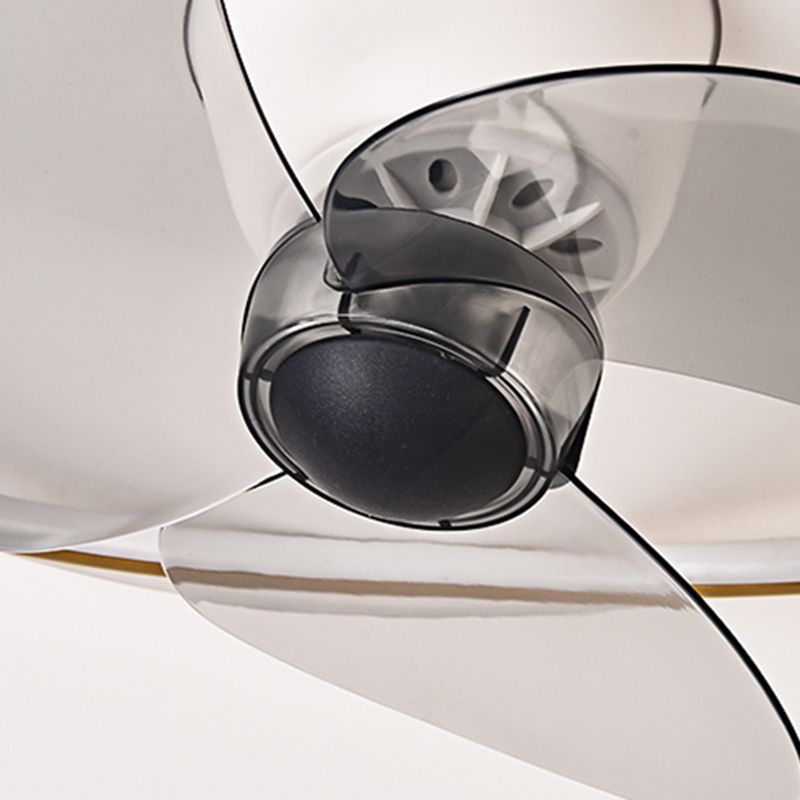 Ventilateur de plafond géométrique en métal lumières modernes 2 lumières LED LED LUME