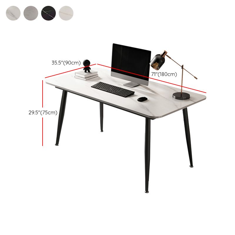 Rectangular Shaped Office Desk White/Black/Grey Writing Desk for Office