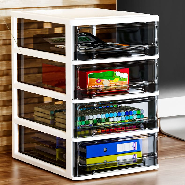 Filing Cabinet Contemporary Vertical Plastic Drawers Transparent Filing Cabinet