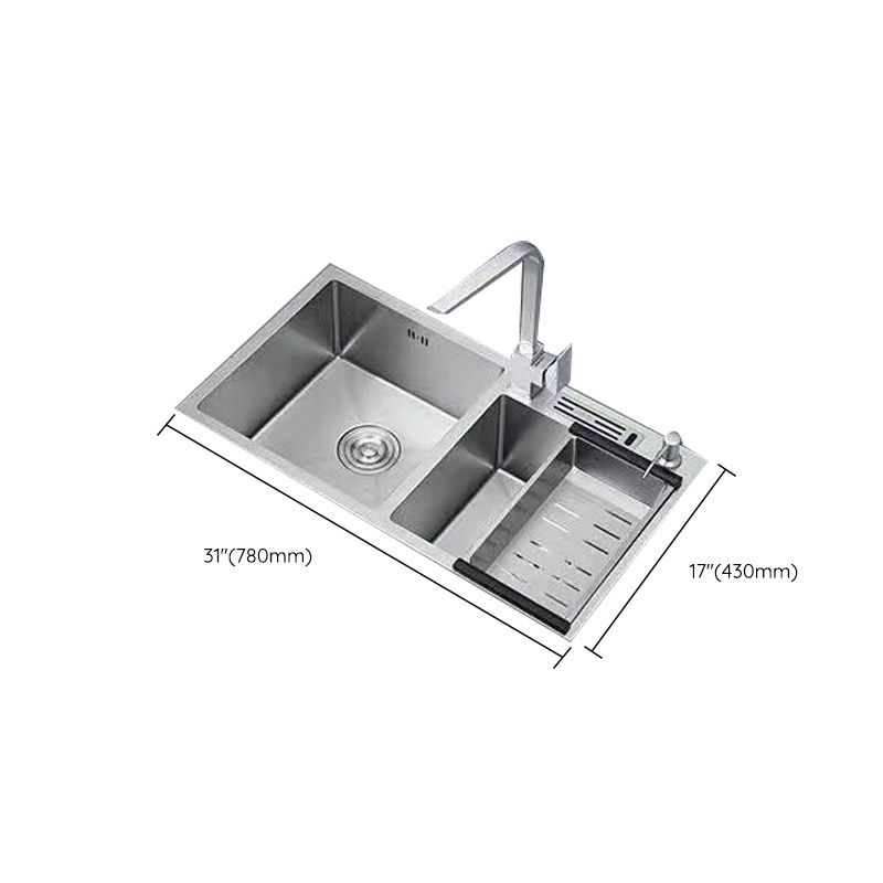 Modern Style Kitchen Sink Stainless Steel Dirt Resistant Kitchen Sink