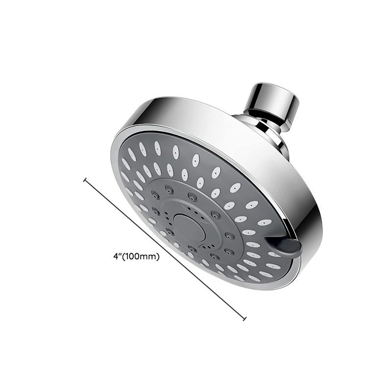 Modern Shower Head Self-Cleaning Standard Round Shower Heads in Silver