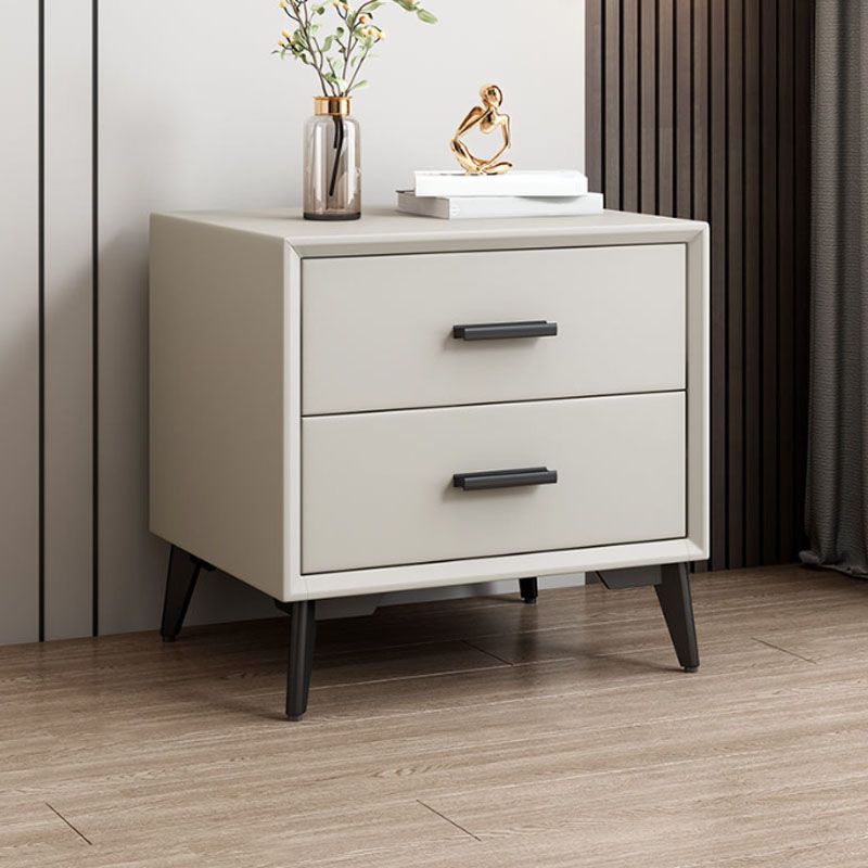 Modernism Storage Night Table 2 Drawers Bed Nightstand for Bedroom