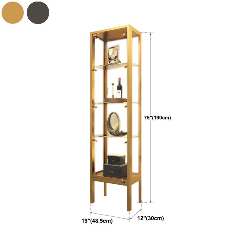 Gold/ Black Display Stand Stainless Steel China Display with High Legs