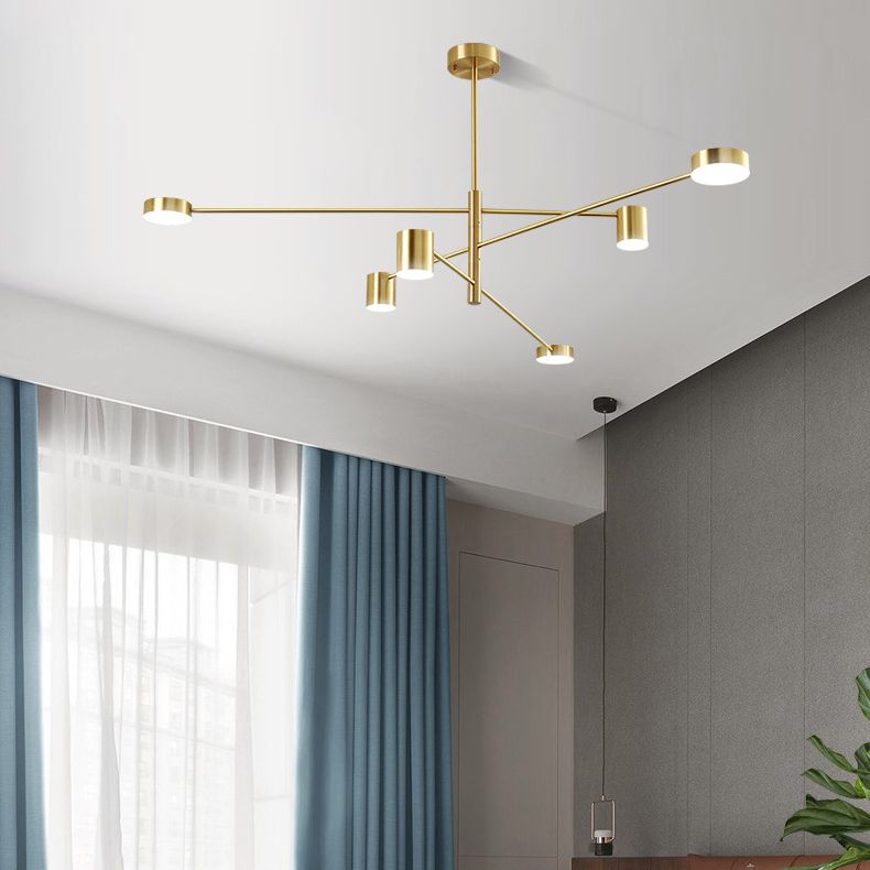 Éclairage de pendentif en étoile d'or Gold Symple LED Metal Metal Chandelier Pendant Light