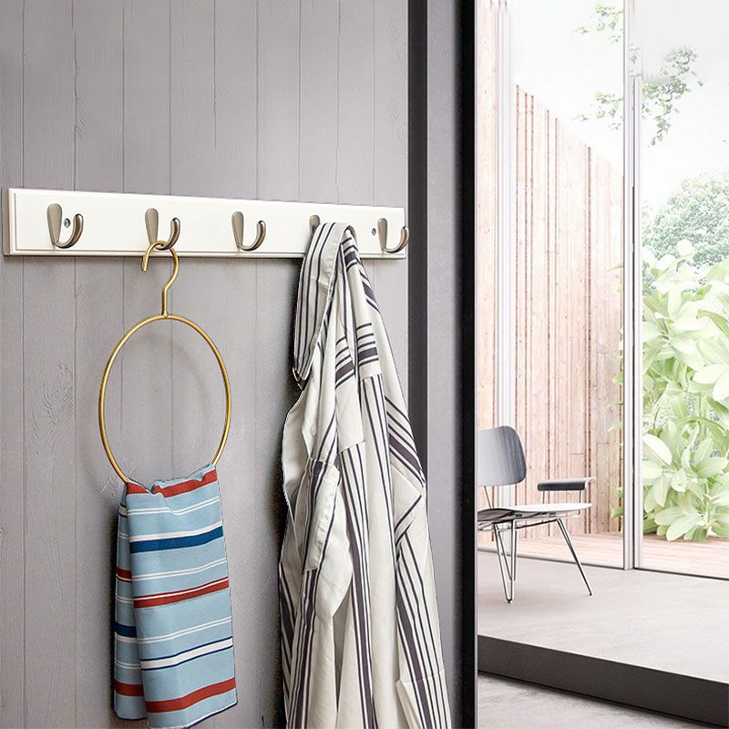 Modern Minimalist Coat Hanger Home Wall Hanging Wooden and Metal Coat Rack