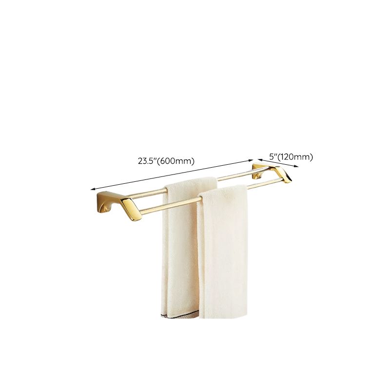 Traditional Bathroom Hardware Gold Bath Shelf Bathroom Accessory Kit