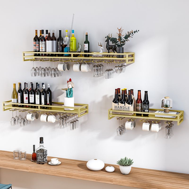 Modern Metal Wall Mounted Wine Holds up to 36 Bottles Wine Racks