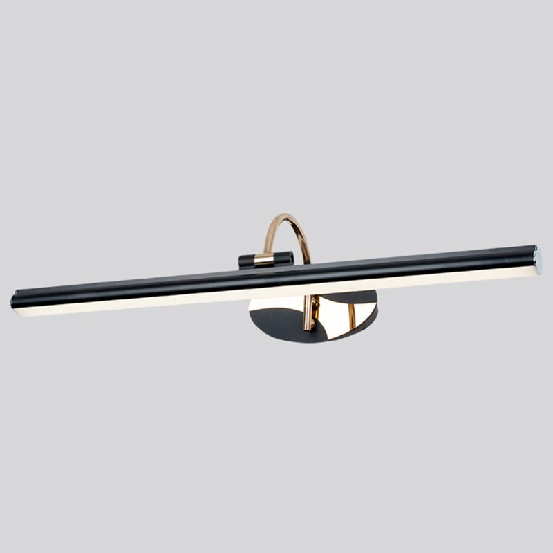 Linear Shade Metal Wall Lighting Idea Modern 1- Light Mirror Wall Mount Light Fixture