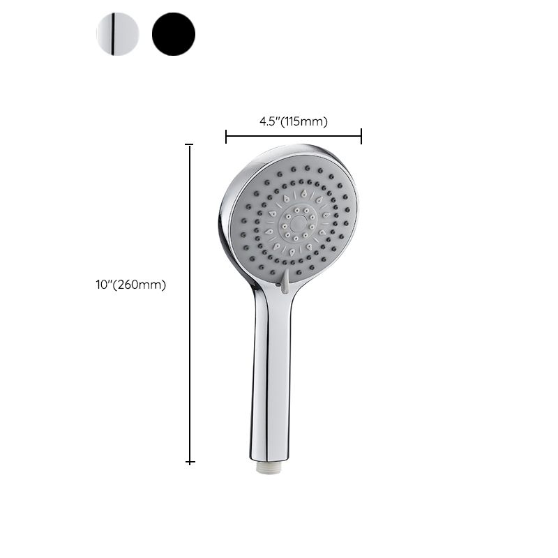 Contemporary Handheld Shower Head High Flow 5-Spray Patterns Wall-Mount Showerhead