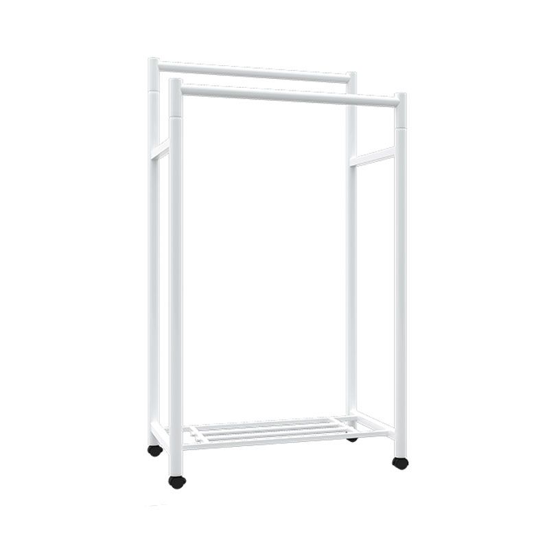 Contemporary Entryway Kit Metal Hanging Rails and Storage Shelving Coat Rack