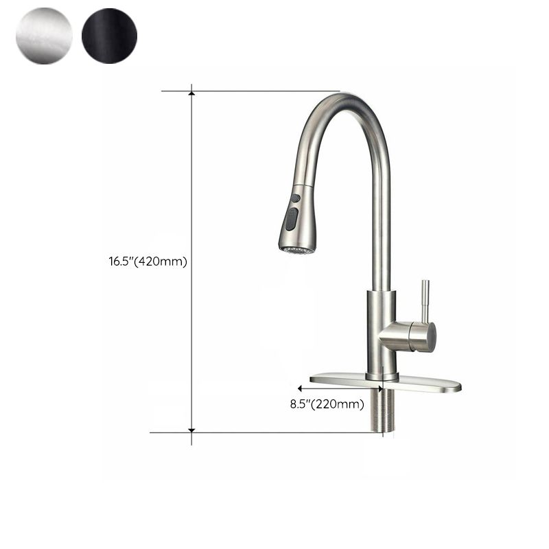 Pull Down Kitchen Standard Faucet Single Handle Faucet with Pull Out Sprayer