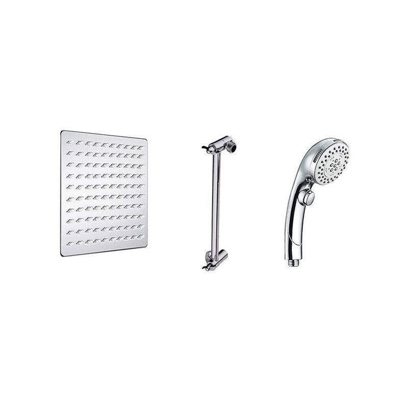 Stainless Steel 8 Inch Shower Set 5 Sprays Hand-Held Shower Head Shower Arm