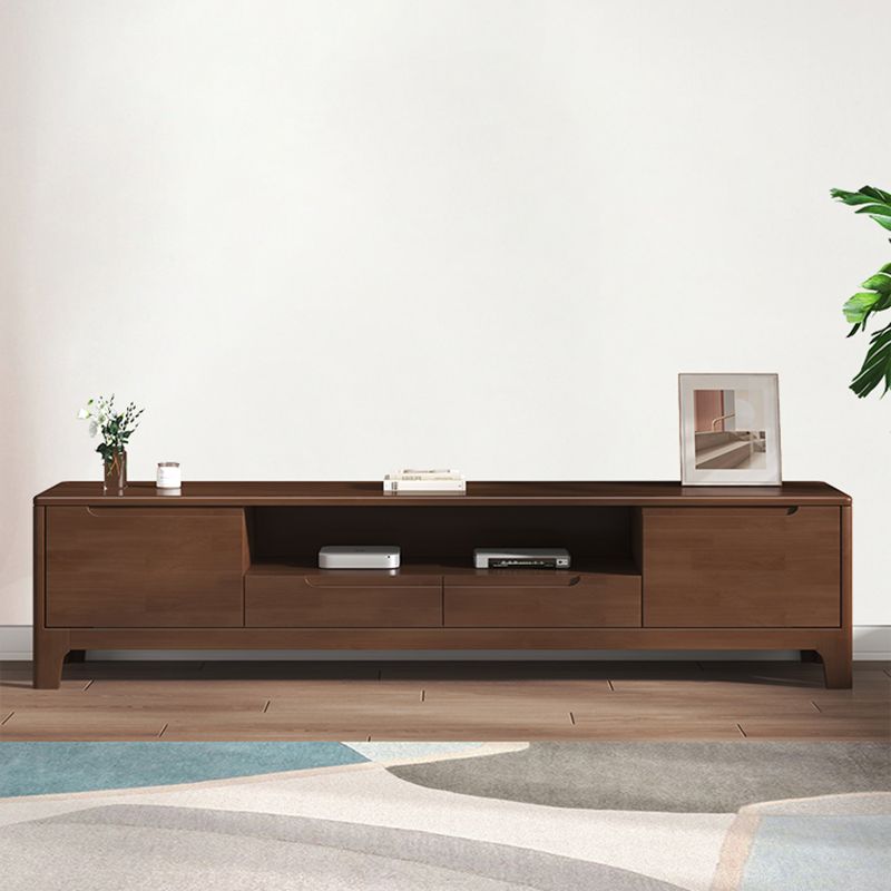 Solid Wood Media Console TV Stand Modern TV Stand Console with Drawers