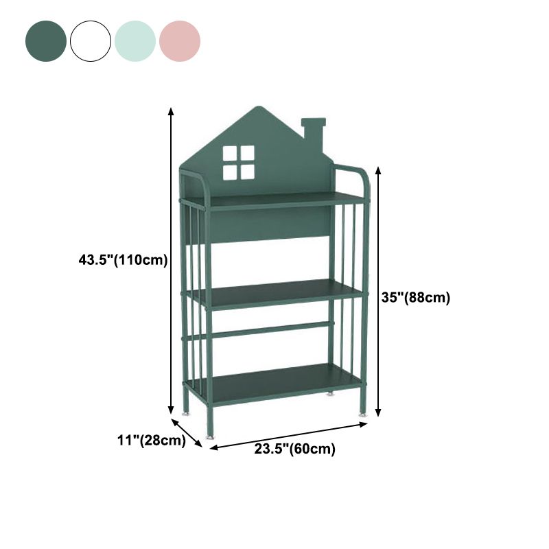 Open Back Bookshelf Scandinavian Style Bookcase for Home Study Room