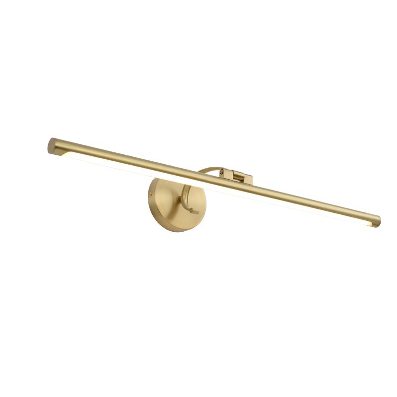 Metal Linear Vanity Sconce Modern Style 1-Light Sconce Lights in Gold