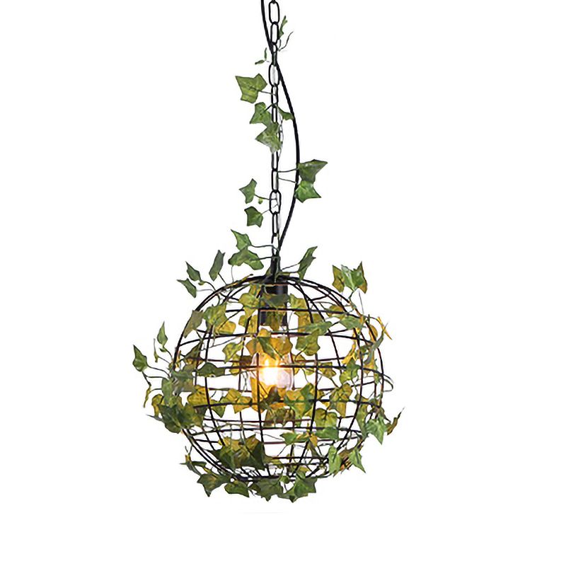 1 Éclairage pendentif en ampoule Feuille d'érable industrielle / rose / plante LED de lampe de suspension LED en rose / orange / vert