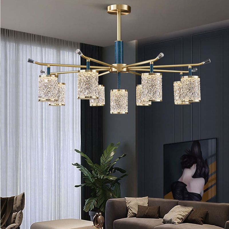 Metal and Acrylic Ceiling Chandelier Simple Contemporary Hanging Lamp for Sitting Room